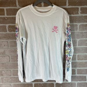 Tokidoki Women’s Small T-Shirt White Long Sleeve, Light Weight, Soft, Unicorn